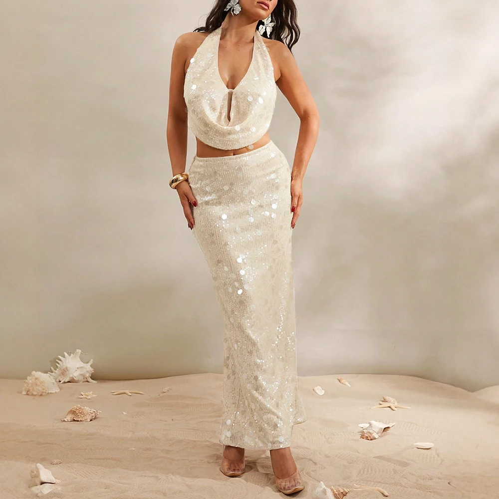 Mia Muse Summer Sets 2025 Women's Elegant Sleeveless Halter Neck Crop-Top Midi Wrap Skirts Party Sets
Mia Muse Summer Sets 2025 Women's Elegant Sleeveless Halter Neck Crop-Top Midi Wrap Skirts Party Sets