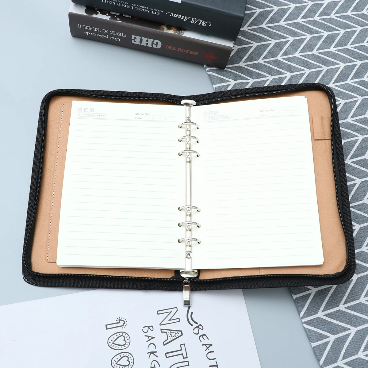 Калькулятор, блокнот формата А6, органайзер на молнии, искусственный бизнес-блокнот, менеджер повестки дня для путешествий, офисные встречи, канцелярские принадлежности с принтом
Калькулятор, блокнот формата А6, органайзер на молнии, искусственный бизнес-блокнот, менеджер повестки дня для путешествий, офисные встречи, канцелярские принадлежности с принтом