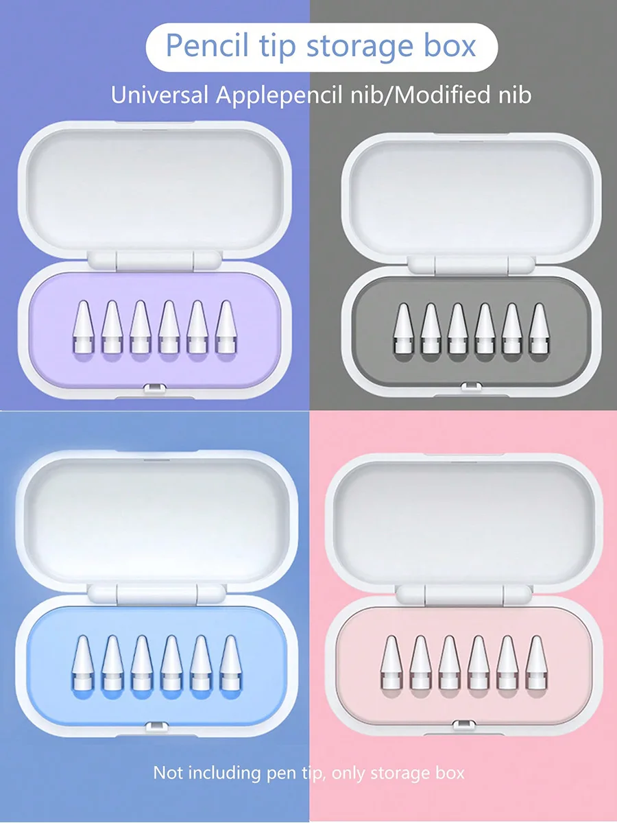 Pen Tip Storage Box Suitable for Apple First and Second Generation Capacitive Pen Tips, Accessories, Pen Case, Original Pen Tip, Silent Pen Tip
Pen Tip Storage Box Suitable for Apple First and Second Generation Capacitive Pen Tips, Accessories, Pen Case, Original Pen Tip, Silent Pen Tip