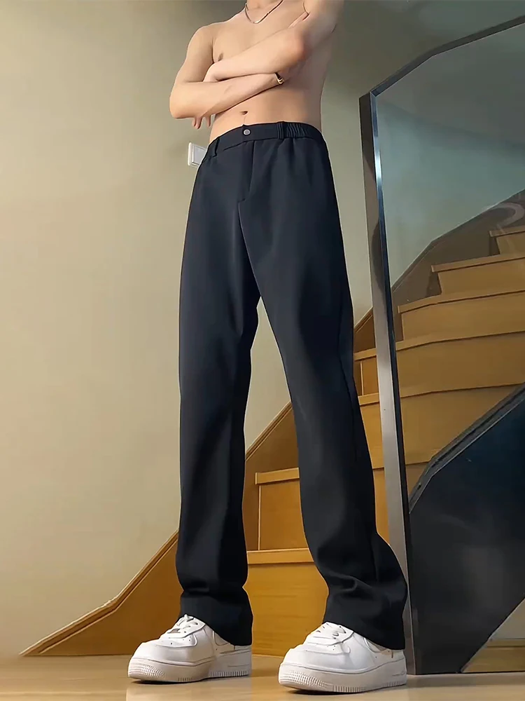 Black Fleece Lined Straight Leg Men's Trousers Autumn Winter Naples Flared West Pants Drapey Casual Suit Pants Youth Trend
Black Fleece Lined Straight Leg Men's Trousers Autumn Winter Naples Flared West Pants Drapey Casual Suit Pants Youth Trend