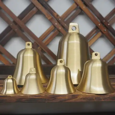 Portable Copper Grazing Copper Bells Gold Retro Style Bells Ornaments Cow Horse Sheep Bells Grazing
