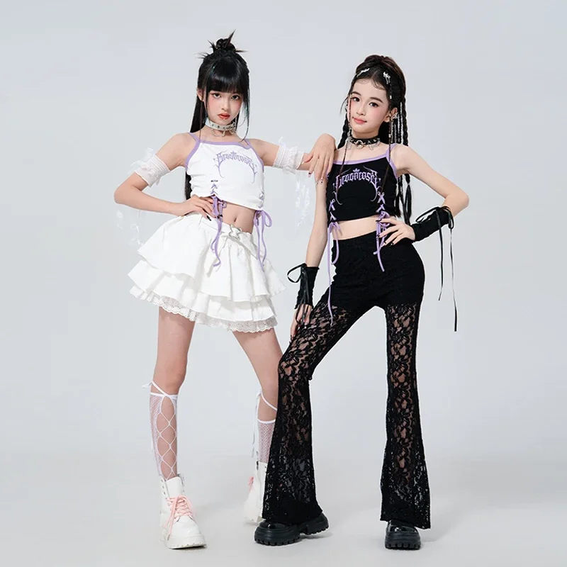 Hip-Hop Dance Performance Clothing Jazz Dance Costume Girls Children Sweet Style Sleeveless Crop Tops Runway Show Outfit
Hip-Hop Dance Performance Clothing Jazz Dance Costume Girls Children Sweet Style Sleeveless Crop Tops Runway Show Outfit