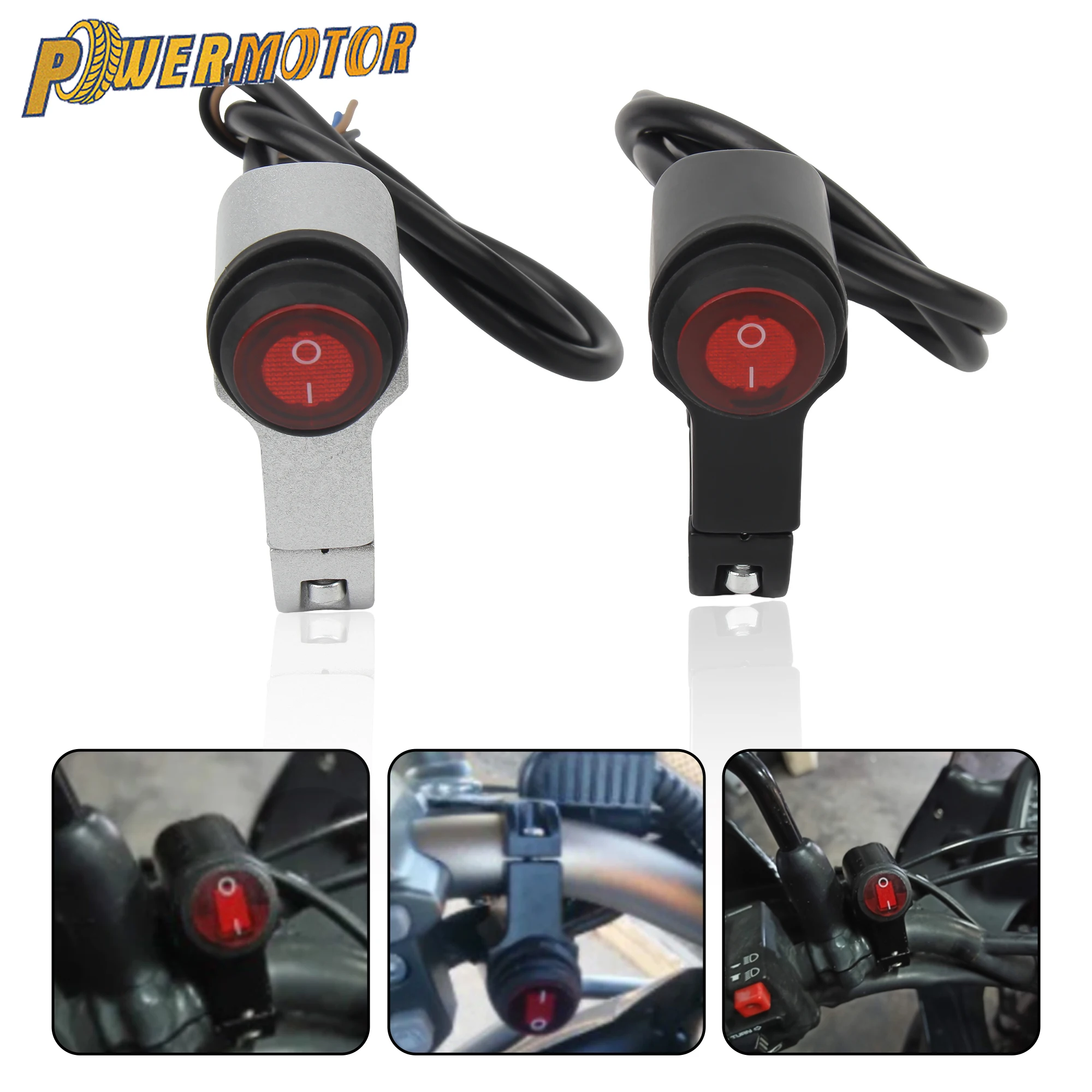 Universal Motorcycle 22mm Handlebar Headlight Switch 12V 2-Wire Red Light Waterproof ON/OFF Scooter ATV Moped Tuning Accessories
Universal Motorcycle 22mm Handlebar Headlight Switch 12V 2-Wire Red Light Waterproof ON/OFF Scooter ATV Moped Tuning Accessories