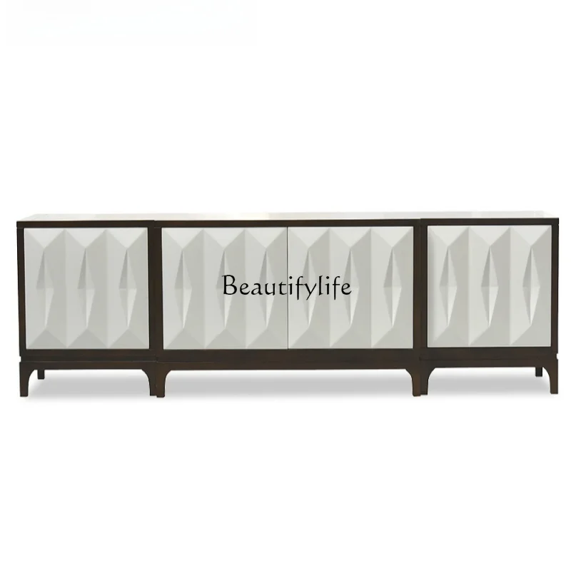 European minimalist modern light luxury TV cabinet American minimalist style solid wood living room entrance cabinet
European minimalist modern light luxury TV cabinet American minimalist style solid wood living room entrance cabinet