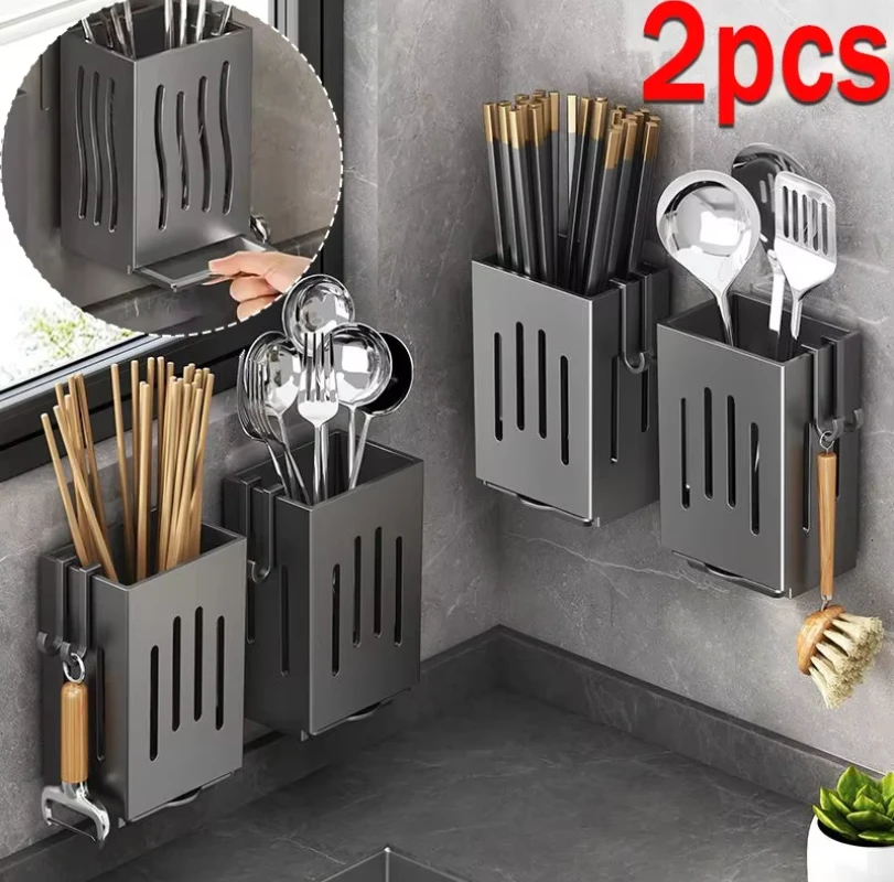 Multifunctional Kitchen Utensil Storage Rack Chopstick Draining Holder Wall-Mounted Freestanding Cutlery Tableware Organizer Box
Multifunctional Kitchen Utensil Storage Rack Chopstick Draining Holder Wall-Mounted Freestanding Cutlery Tableware Organizer Box