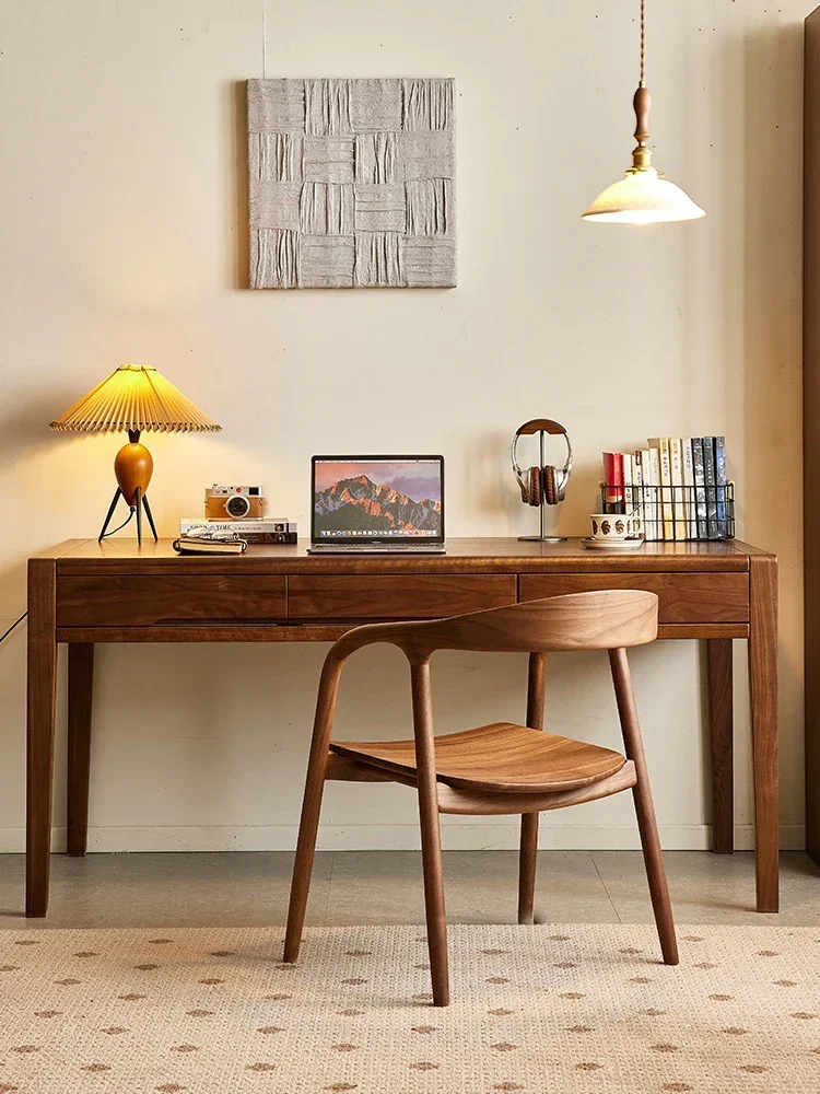 D96 North American black walnut desk Nordic simple writing desk study solid wood desk
D96 North American black walnut desk Nordic simple writing desk study solid wood desk