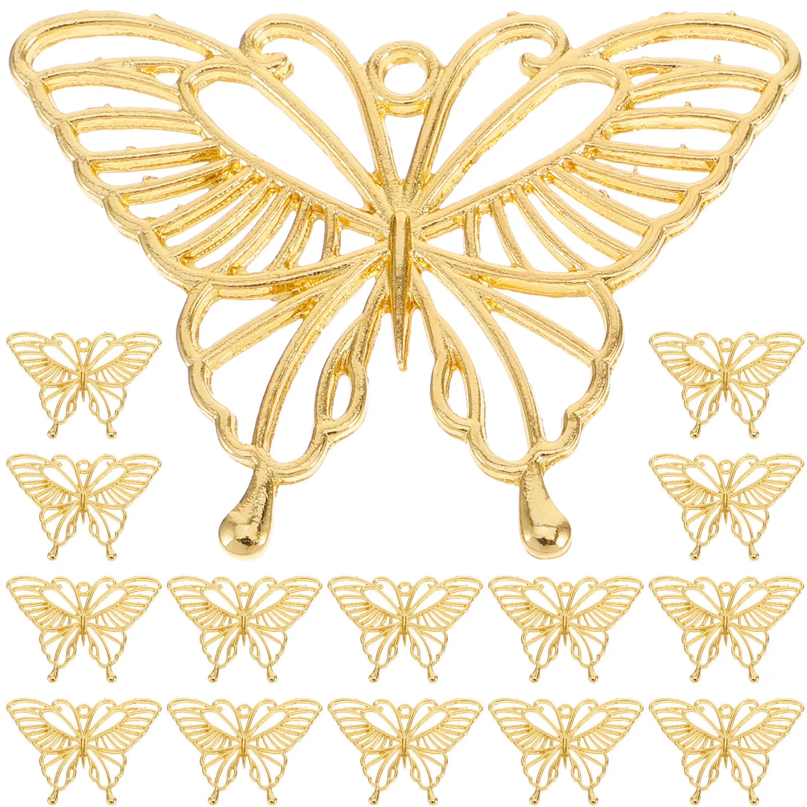 20Pcs Open Back Metal Bezel Pendants Butterfly Style for Resin Jewelry Making DIY Lightweight Charms Bracelets Necklaces
20Pcs Open Back Metal Bezel Pendants Butterfly Style for Resin Jewelry Making DIY Lightweight Charms Bracelets Necklaces