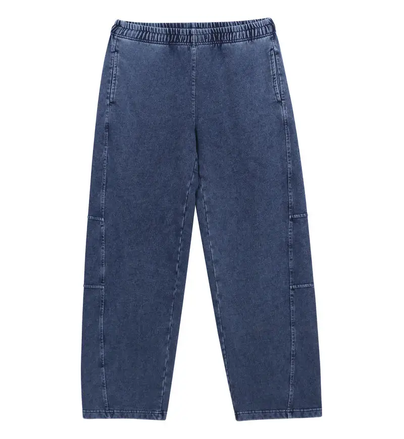 Vintage American High Street Denim Spliced Long Pants Unisex Loose Draping Wide Leg Design Casual Trendy Daily Wear Trousers
Vintage American High Street Denim Spliced Long Pants Unisex Loose Draping Wide Leg Design Casual Trendy Daily Wear Trousers