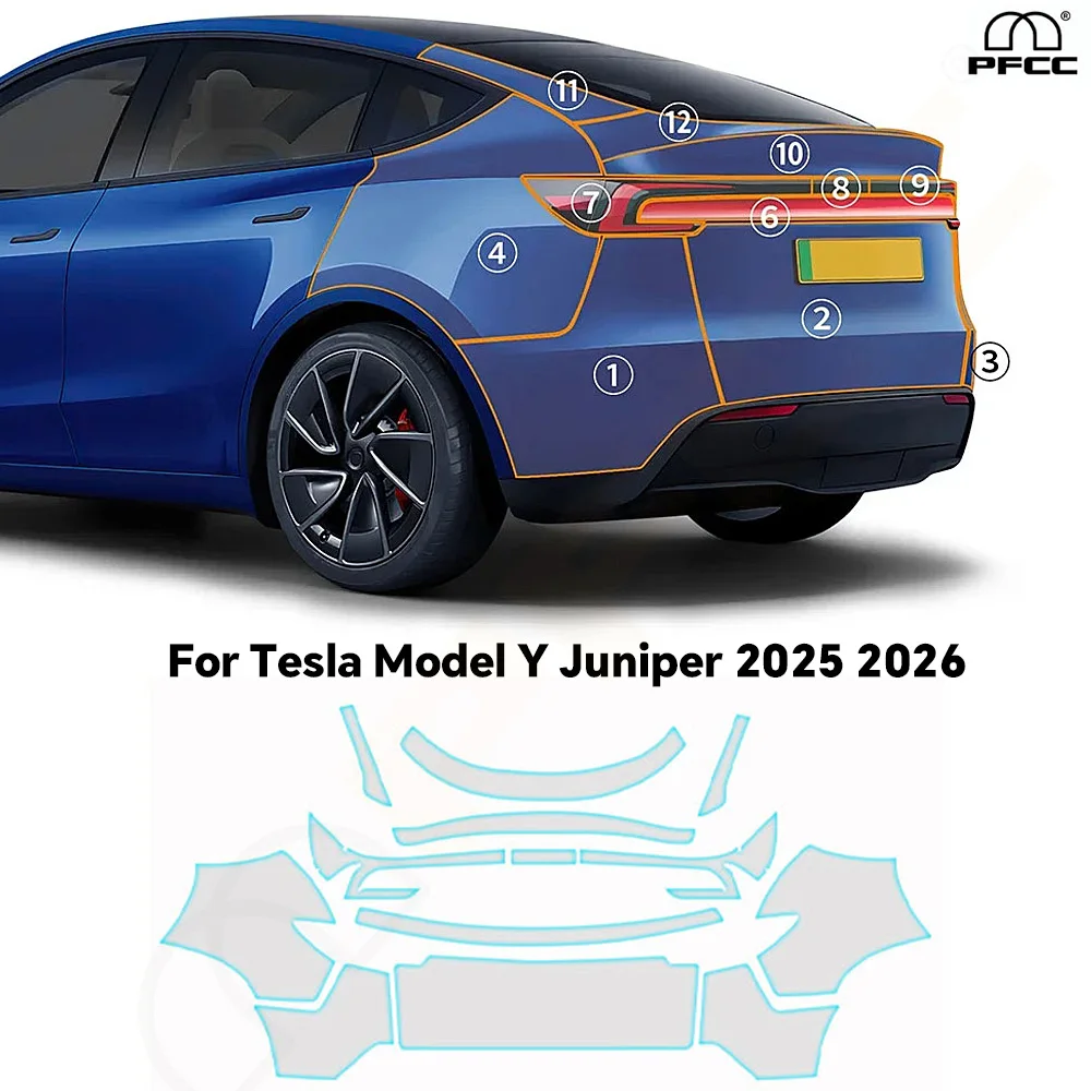 Pre-cut PPF TPU Paint Protection Film For Tesla Model Y Juniper 2025 2026 Car Rear Bumper Anti-Scratch Clear Bra Resistant Car Accessories
Pre-cut PPF TPU Paint Protection Film For Tesla Model Y Juniper 2025 2026 Car Rear Bumper Anti-Scratch Clear Bra Resistant Car Accessories
