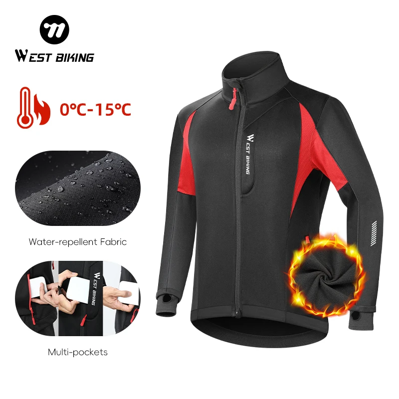 WEST BIKING Winter Cycling Jackets Man Warm Thermal Windbreaker for Men MTB Bike Jackets for Riding Windproof Bicycle Clothing
WEST BIKING Winter Cycling Jackets Man Warm Thermal Windbreaker for Men MTB Bike Jackets for Riding Windproof Bicycle Clothing