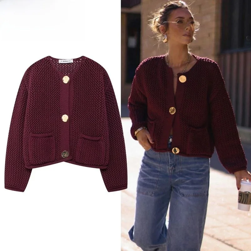 MUJER 2025 Knitted Cropped Cardigans Women Autumn Knitwears iny Tead Coolmax Fiber Women's Faion Bright Sparkle
MUJER 2025 Knitted Cropped Cardigans Women Autumn Knitwears iny Tead Coolmax Fiber Women's Faion Bright Sparkle