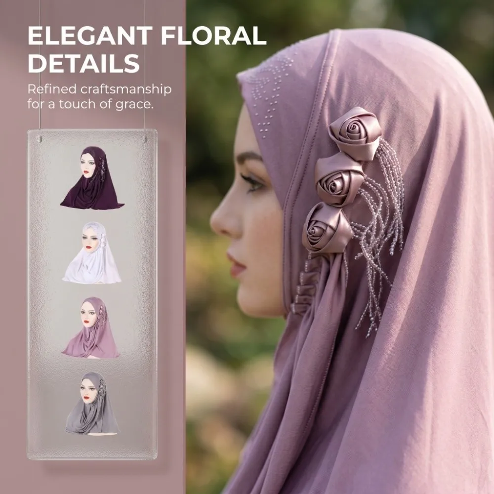 High Quality Floral Women's Hijabs Modest Wear Full Cover Islamic Headscarf Tassel Breathable Muslim Hijab Ladies Scarf
High Quality Floral Women's Hijabs Modest Wear Full Cover Islamic Headscarf Tassel Breathable Muslim Hijab Ladies Scarf