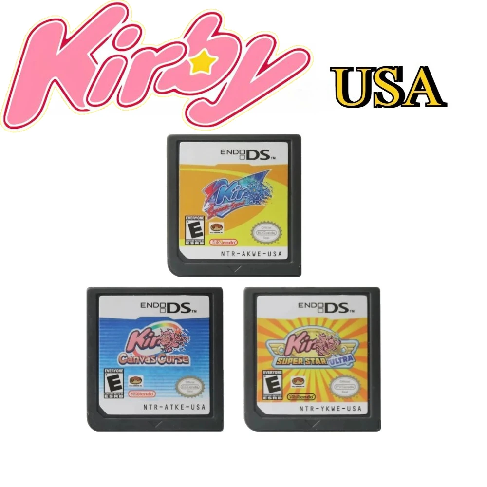 Серия Kirby USA Кирби DS Игровые карты Серия Canvas Curse/Squeak Squad/Super Star Ultra Видеоигровая консоль Карта для NDS 3DS
Серия Kirby USA Кирби DS Игровые карты Серия Canvas Curse/Squeak Squad/Super Star Ultra Видеоигровая консоль Карта для NDS 3DS