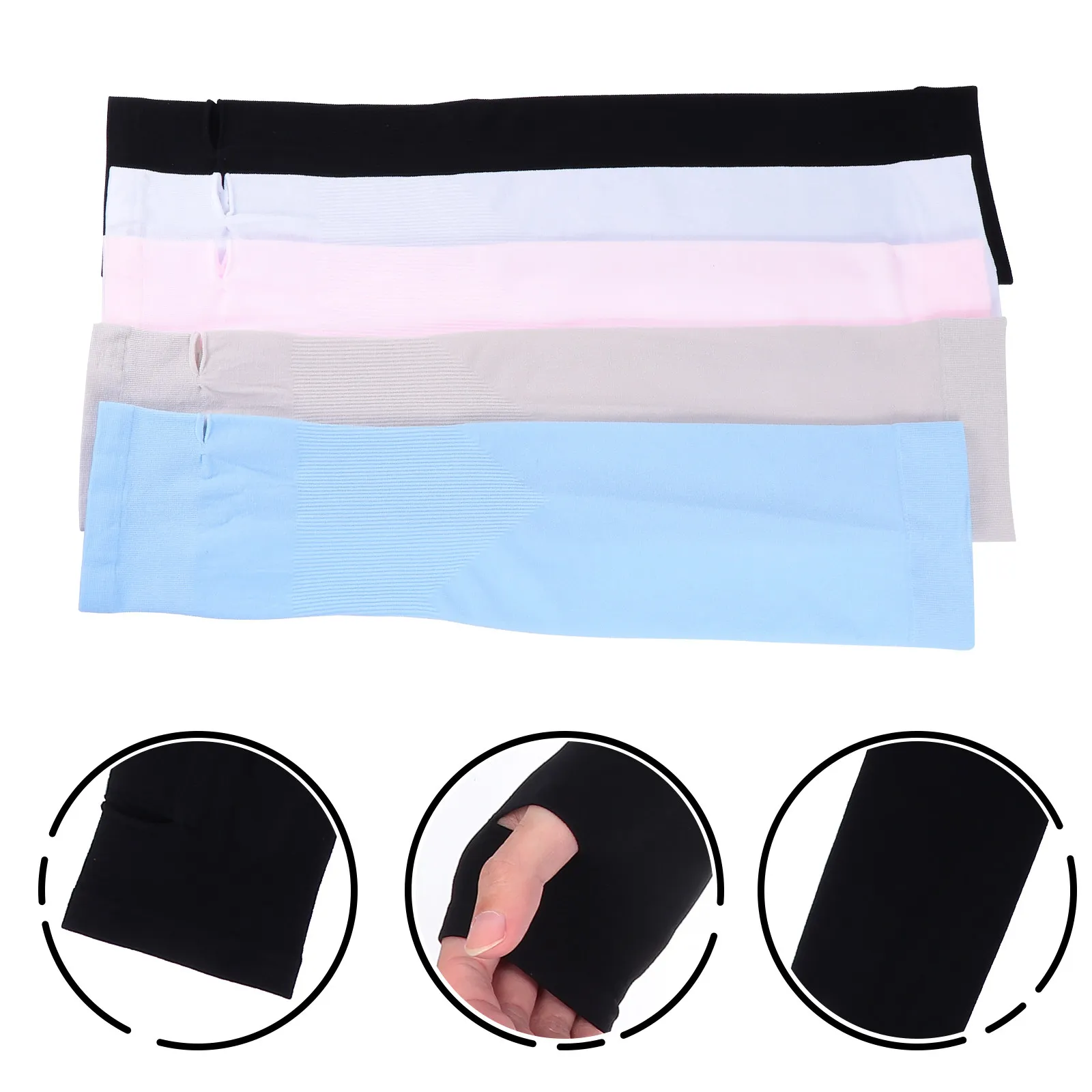 5Pairs Anti-Uv Arm Sleeves Ice Silk Cooling Sunblock Sleeves Breathable Sweat Absorbent for Women Outdoor Activities Sun
5Pairs Anti-Uv Arm Sleeves Ice Silk Cooling Sunblock Sleeves Breathable Sweat Absorbent for Women Outdoor Activities Sun