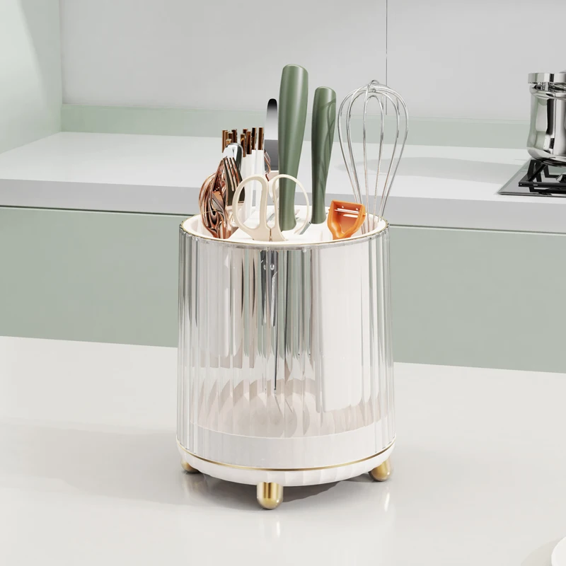 Rotating Knife Rack Kitchen Countertop Shelf Chopsticks Spoons and Forks Storage Tube Cage kitchen organizer
Rotating Knife Rack Kitchen Countertop Shelf Chopsticks Spoons and Forks Storage Tube Cage kitchen organizer