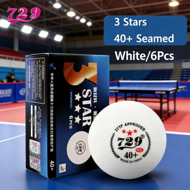 3 Star 40+ Seam Table Tennis Balls, Durable ABS Balls for Training Competition, 6 Pieces Per Box
3 Star 40+ Seam Table Tennis Balls, Durable ABS Balls for Training Competition, 6 Pieces Per Box