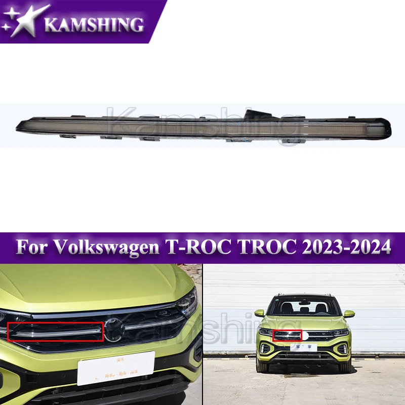 Передняя решетка бампера Kamshing с подсветкой для Volkswagen T-ROC TROC 2023-2024, лампа переднего бампера, дневные ходовые огни
Передняя решетка бампера Kamshing с подсветкой для Volkswagen T-ROC TROC 2023-2024, лампа переднего бампера, дневные ходовые огни