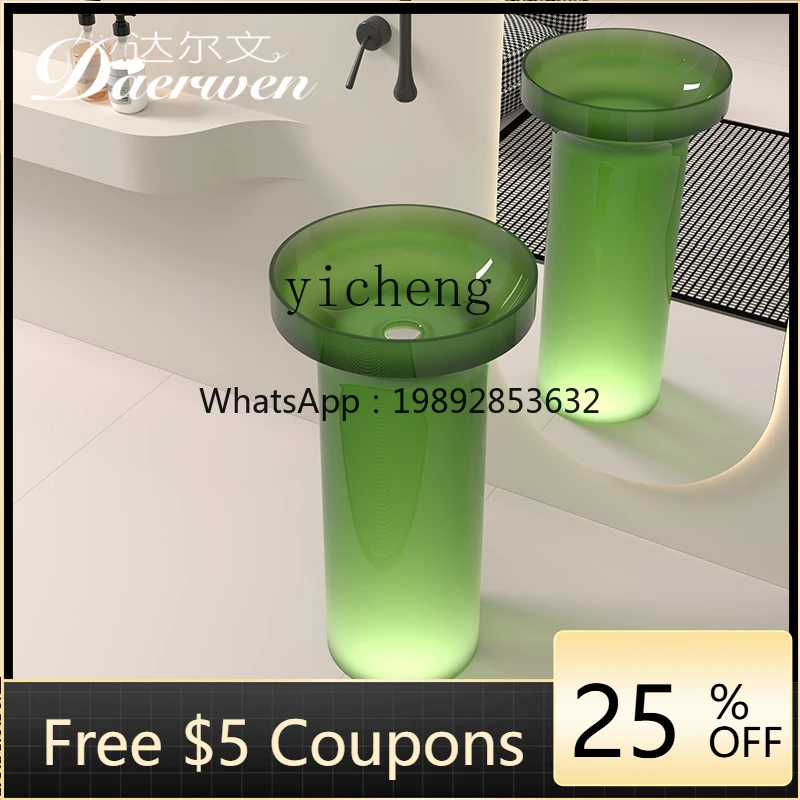 J1 column basin transparent bathroom floor type integrated wash basin wash basin
J1 column basin transparent bathroom floor type integrated wash basin wash basin