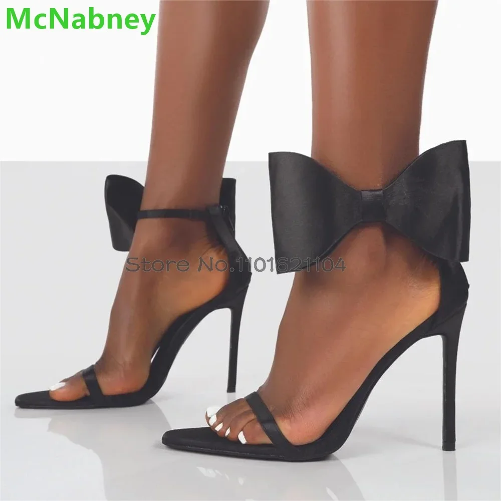 Ankle Butterfly-knot Thin High Heel Sandals For Female Women 2025 Summer New Pointed Toe Back Zip Sexy Shallow Fashion Shoes
Ankle Butterfly-knot Thin High Heel Sandals For Female Women 2025 Summer New Pointed Toe Back Zip Sexy Shallow Fashion Shoes