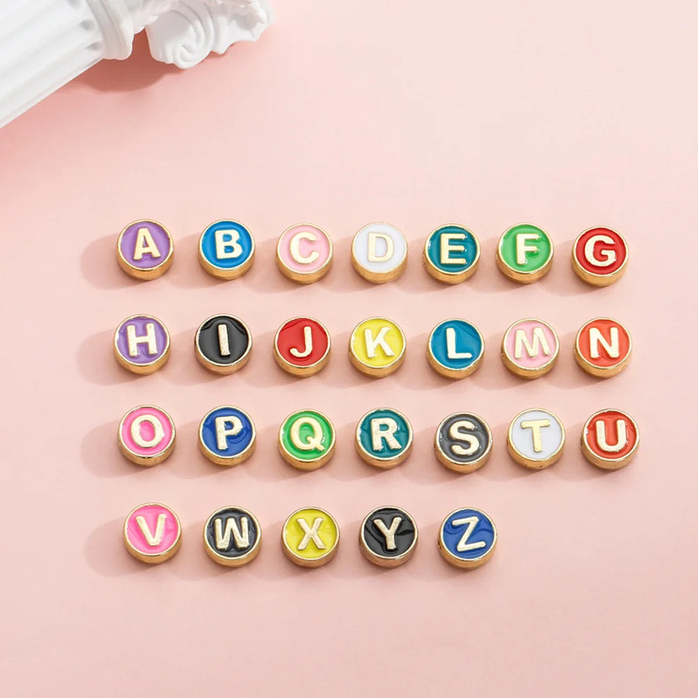 Hot-selling letter interval bead bracelet accessory, alloy colored beads, diy loose beads with letter bracelet
Hot-selling letter interval bead bracelet accessory, alloy colored beads, diy loose beads with letter bracelet
