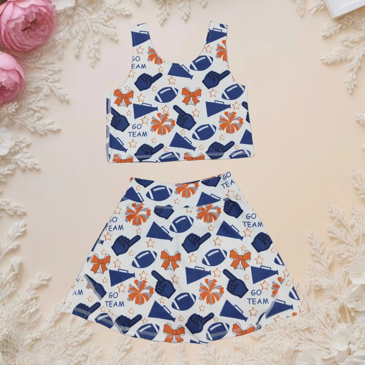 Baby Toddler Girl Cheerleader Outfit 2Pcs Footballs Vest Top and Short Skirt Yoga Set Sports Summer Party Kids Clothing Hot Sale
Baby Toddler Girl Cheerleader Outfit 2Pcs Footballs Vest Top and Short Skirt Yoga Set Sports Summer Party Kids Clothing Hot Sale