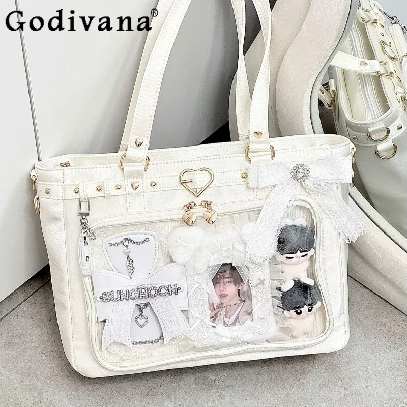 Original Japanese Mine Pain Bag for Women 2026 New Girl's Sweet Satin Large Capacity Handbag Student One Shoulder Crossbody Bag
Original Japanese Mine Pain Bag for Women 2026 New Girl's Sweet Satin Large Capacity Handbag Student One Shoulder Crossbody Bag