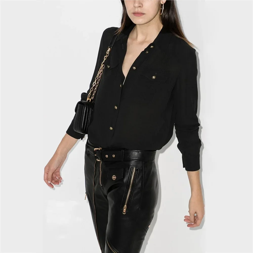 Spring And Summer New Fashionable Commuting Socialite Comfortable And Versatile Casual High-End Satin Lapel Long Sleeved Shirt
Spring And Summer New Fashionable Commuting Socialite Comfortable And Versatile Casual High-End Satin Lapel Long Sleeved Shirt