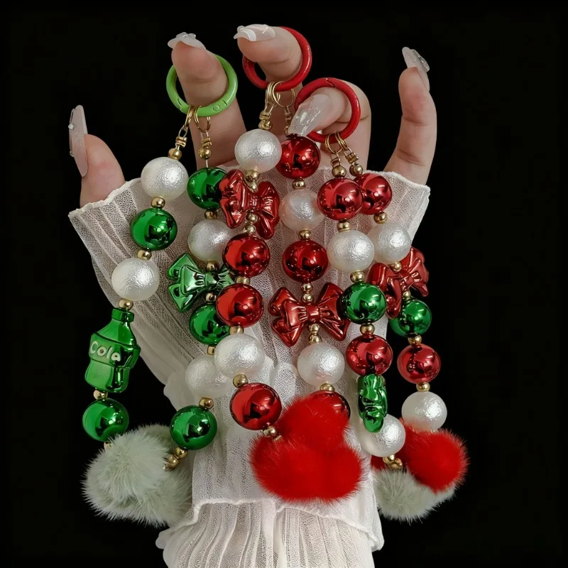 Christmas bow mobile phone lanyard beaded bracelet short mobile phone case universal hand-woven lanyard clip type women
Christmas bow mobile phone lanyard beaded bracelet short mobile phone case universal hand-woven lanyard clip type women