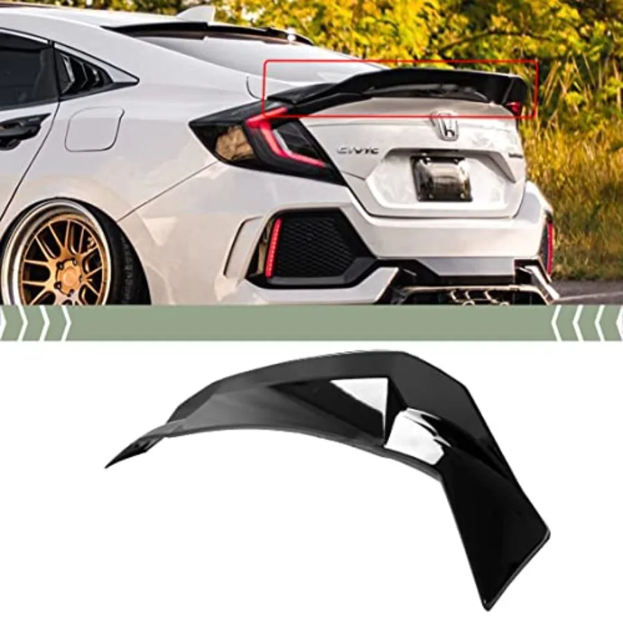 Glossy Black Highkick Duckbill Trunk Spoiler Wing for 16-21 Honda Civic Sedan Durable ABS Plastic Aerodynamic Design Easy Insta
Glossy Black Highkick Duckbill Trunk Spoiler Wing for 16-21 Honda Civic Sedan Durable ABS Plastic Aerodynamic Design Easy Insta