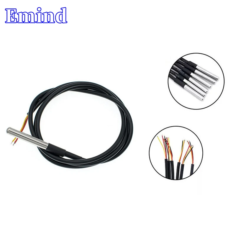 3/10/20/50/100Pcs DS18B20 Temperature Sensor Digital Thermal Probe Sensor Stainless Steel Waterproof Probe Cable Length 1M
3/10/20/50/100Pcs DS18B20 Temperature Sensor Digital Thermal Probe Sensor Stainless Steel Waterproof Probe Cable Length 1M
