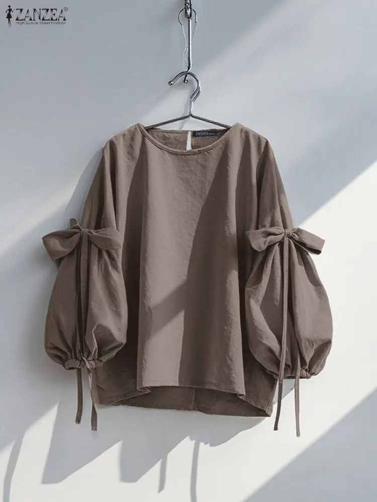 ZANZEA Women Long Sleeve Blouse Autumn Spring Bow Shirts 2025 Fashion Casual Solid Loose Tunic Tops Streetwear Blusas Femininas
ZANZEA Women Long Sleeve Blouse Autumn Spring Bow Shirts 2025 Fashion Casual Solid Loose Tunic Tops Streetwear Blusas Femininas