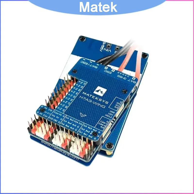 MATEK H7A3-WING Flight Controller, F7 FC 3-8S with OSD & MicroSD, for RC FPV Drone Airplane Fixed-Wing & Multirotor
MATEK H7A3-WING Flight Controller, F7 FC 3-8S with OSD & MicroSD, for RC FPV Drone Airplane Fixed-Wing & Multirotor