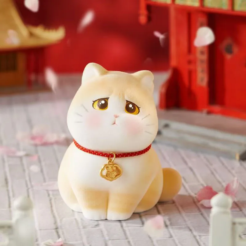Cute Flocked Cat Figurine With Velvet Surface And Gold Lock Pendant Chinese Style Cat Figure Home Decor For Cat Lovers Gift
Cute Flocked Cat Figurine With Velvet Surface And Gold Lock Pendant Chinese Style Cat Figure Home Decor For Cat Lovers Gift