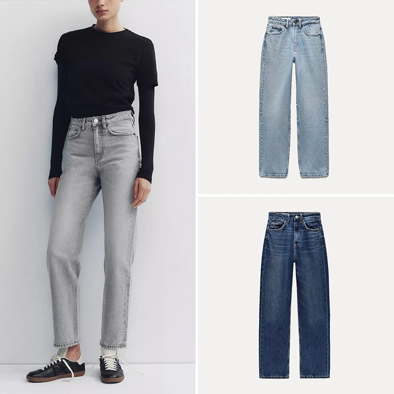 Весна 2024, женские свободные удобные джинсы с высокой талией, разноцветные селективные джинсовые брюки, длинные брюки, обычные тонкие
Весна 2024, женские свободные удобные джинсы с высокой талией, разноцветные селективные джинсовые брюки, длинные брюки, обычные тонкие