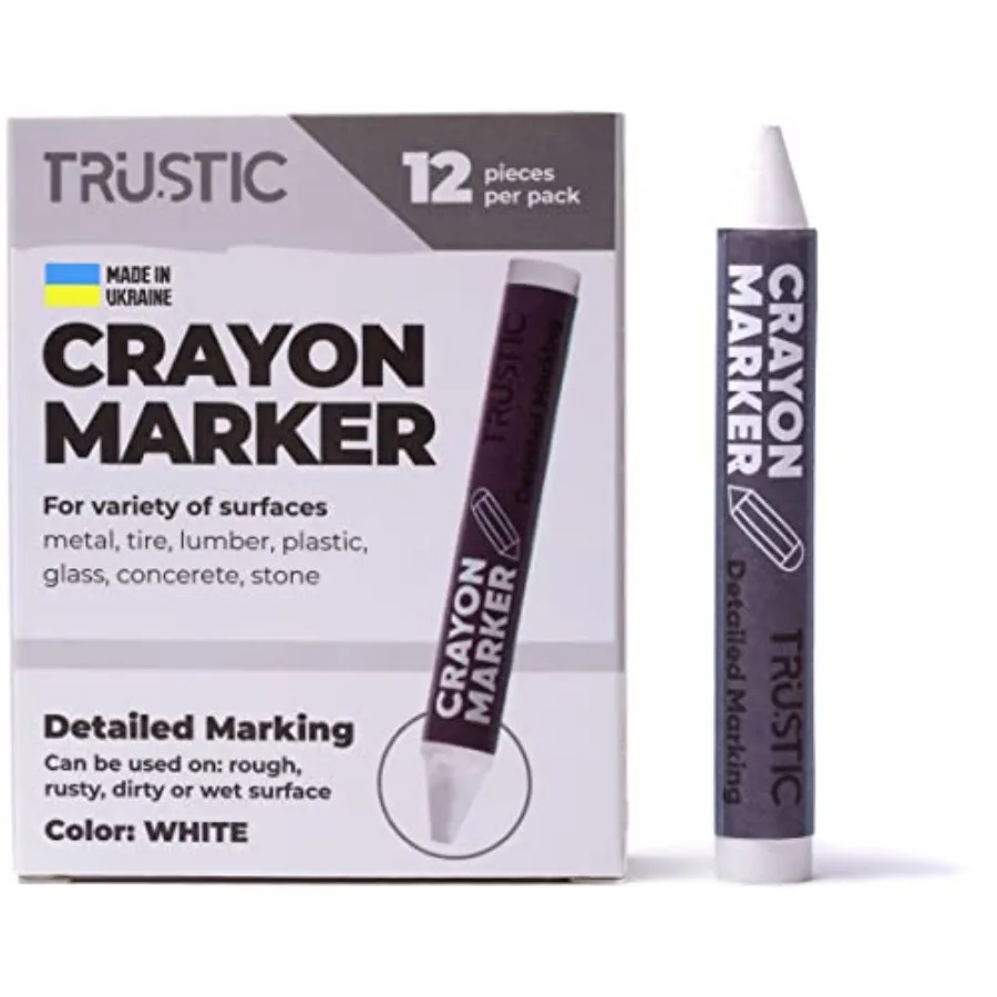 Universal Crayon Wax Marker for Industrial and Craft Detailed Marking on Lumber Metal Carton Ceramics Concrete Glass Plastic Ti
Universal Crayon Wax Marker for Industrial and Craft Detailed Marking on Lumber Metal Carton Ceramics Concrete Glass Plastic Ti