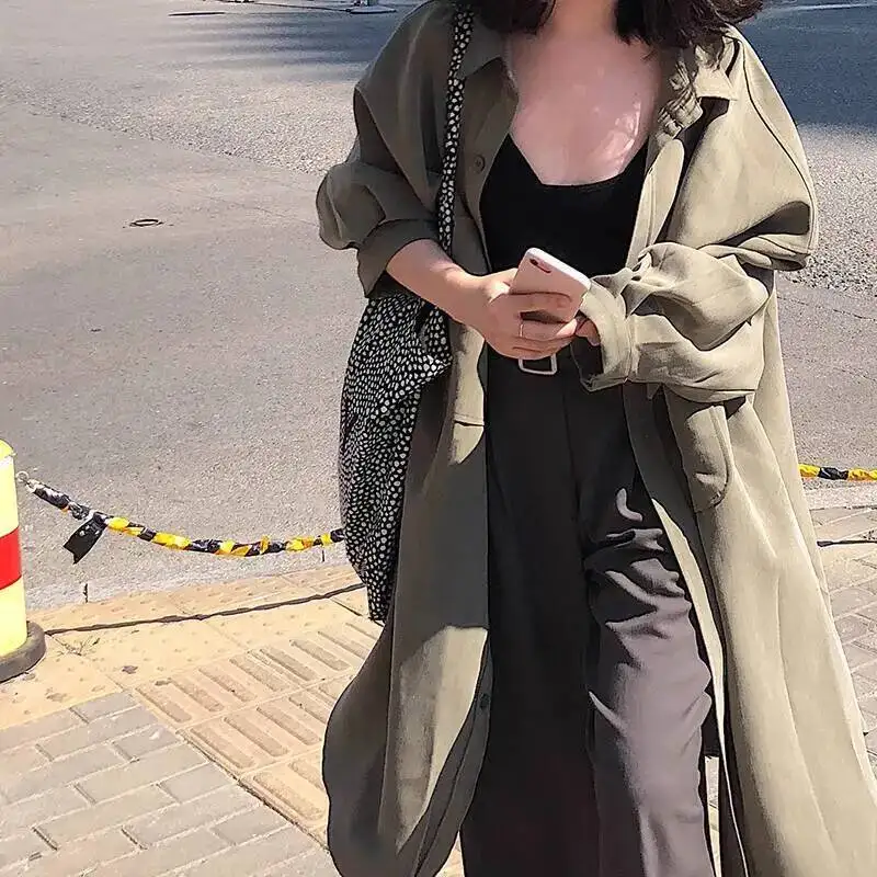 Women Trench 2025 Spring Summer New Sun Protection Windbreaker Plus Size 300lbs Women's Mid Length Loose Long Sleeve Shirt Coat
Women Trench 2025 Spring Summer New Sun Protection Windbreaker Plus Size 300lbs Women's Mid Length Loose Long Sleeve Shirt Coat