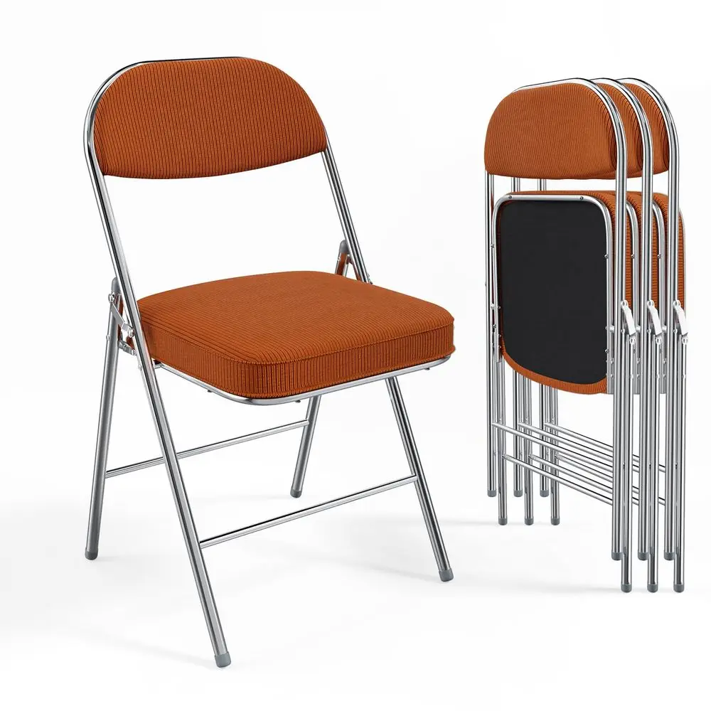 Paquete de 4 sillas plegables con asiento y respaldo acolchados, marco de metal, tela de pana duradera, capacidad de 350 libras
Paquete de 4 sillas plegables con asiento y respaldo acolchados, marco de metal, tela de pana duradera, capacidad de 350 libras