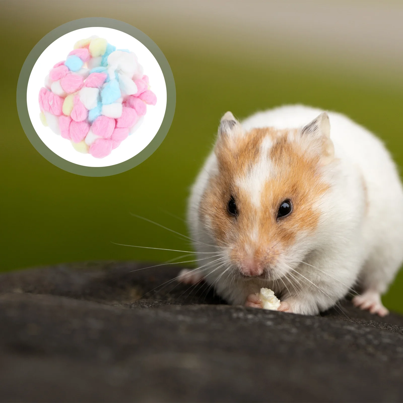 300Pcs Pet Winter Cotton Balls for Hamsters Colorful Nest Fillings Soft Warm Bed Cushions Small Animal Cage House Comfortable
300Pcs Pet Winter Cotton Balls for Hamsters Colorful Nest Fillings Soft Warm Bed Cushions Small Animal Cage House Comfortable