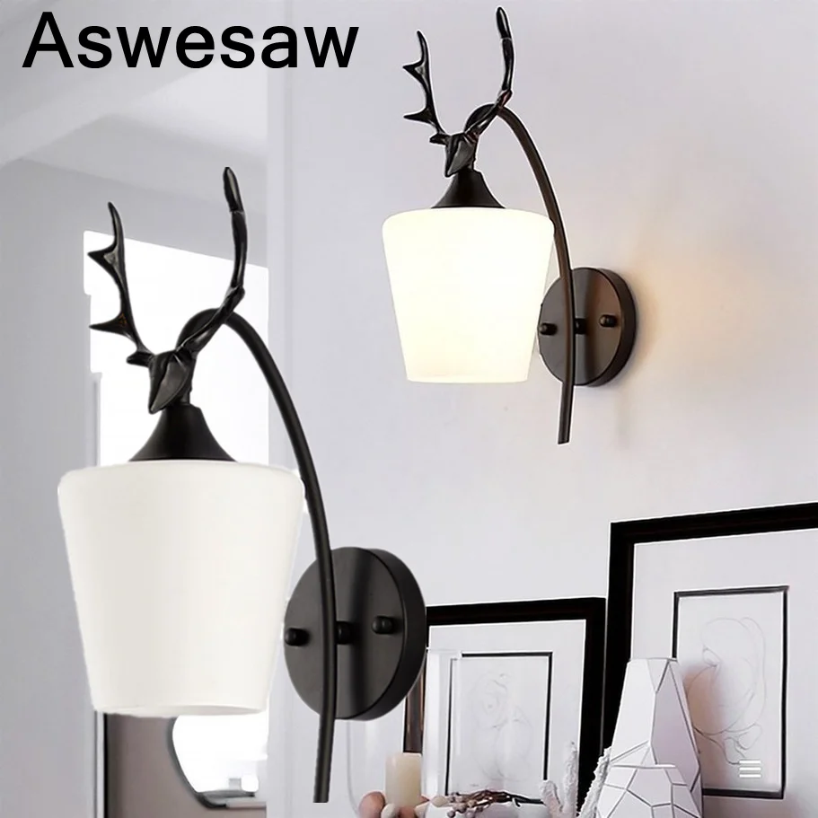 LED Wall Light Deer Head Shape E27 Indoor Kitchen Living Room Bedroom Bedside Dining Room Aisle Corridor Wall Lamp
LED Wall Light Deer Head Shape E27 Indoor Kitchen Living Room Bedroom Bedside Dining Room Aisle Corridor Wall Lamp