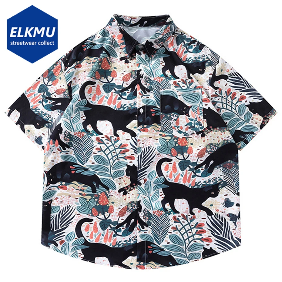 Men's 2024 Summer Black Cat Printed Loose Short Sleeve Shirts Casual Button Up Blouse Harajuku Man Fashion Shirts Tops
Men's 2024 Summer Black Cat Printed Loose Short Sleeve Shirts Casual Button Up Blouse Harajuku Man Fashion Shirts Tops