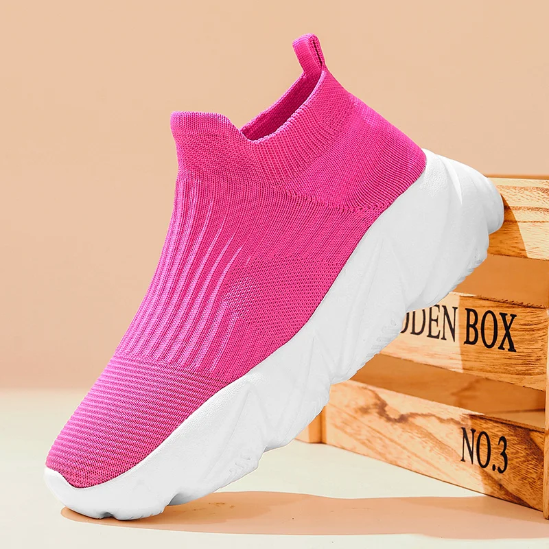 Designer Pink Chunky Socks Shoes Women Fashion Casual Sock Sneakers Women Breathable Slip-on Women Trainers Light Walking Shoes
Designer Pink Chunky Socks Shoes Women Fashion Casual Sock Sneakers Women Breathable Slip-on Women Trainers Light Walking Shoes