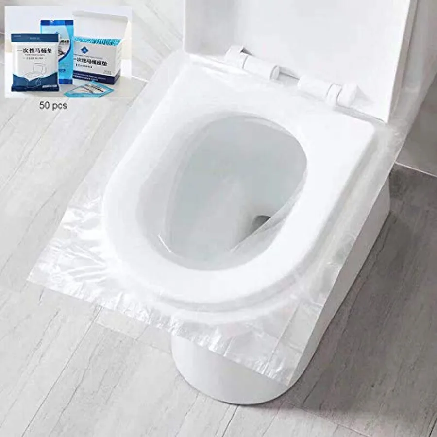 50 PCS Disposable Toilet Seat Covers, Portable Travel Toilet Mat for Pregnant Mom, Toddler Potty Training, Waterproofand Indivi
50 PCS Disposable Toilet Seat Covers, Portable Travel Toilet Mat for Pregnant Mom, Toddler Potty Training, Waterproofand Indivi