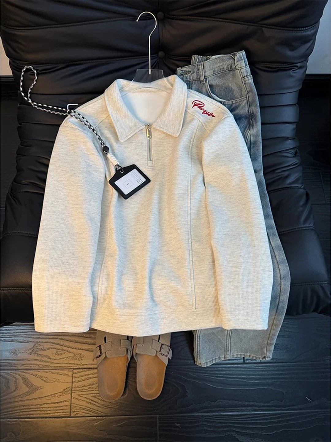 Men's Fce Lined Collar Sweatirt Long Sve Embroidered f Zipper Inner Wear Casual Comfortable Warm Autumn Winte...
Men's Fce Lined Collar Sweatirt Long Sve Embroidered f Zipper Inner Wear Casual Comfortable Warm Autumn Winte...