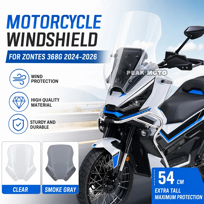 For ZONTES 368G 368 G ZT368G Motorcycle Accessories 54CM Windshield Windscreens Wind Deflectors Viser Visor Transparent/Smoke
For ZONTES 368G 368 G ZT368G Motorcycle Accessories 54CM Windshield Windscreens Wind Deflectors Viser Visor Transparent/Smoke