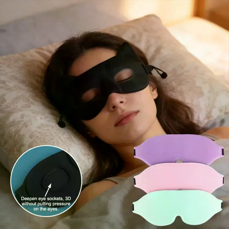 3D-маска для сна: мягкая, приятная для кожи, дышащая, светонепроницаемая, для путешествий, отдыха и обеденного перерыва
3D-маска для сна: мягкая, приятная для кожи, дышащая, светонепроницаемая, для путешествий, отдыха и обеденного перерыва