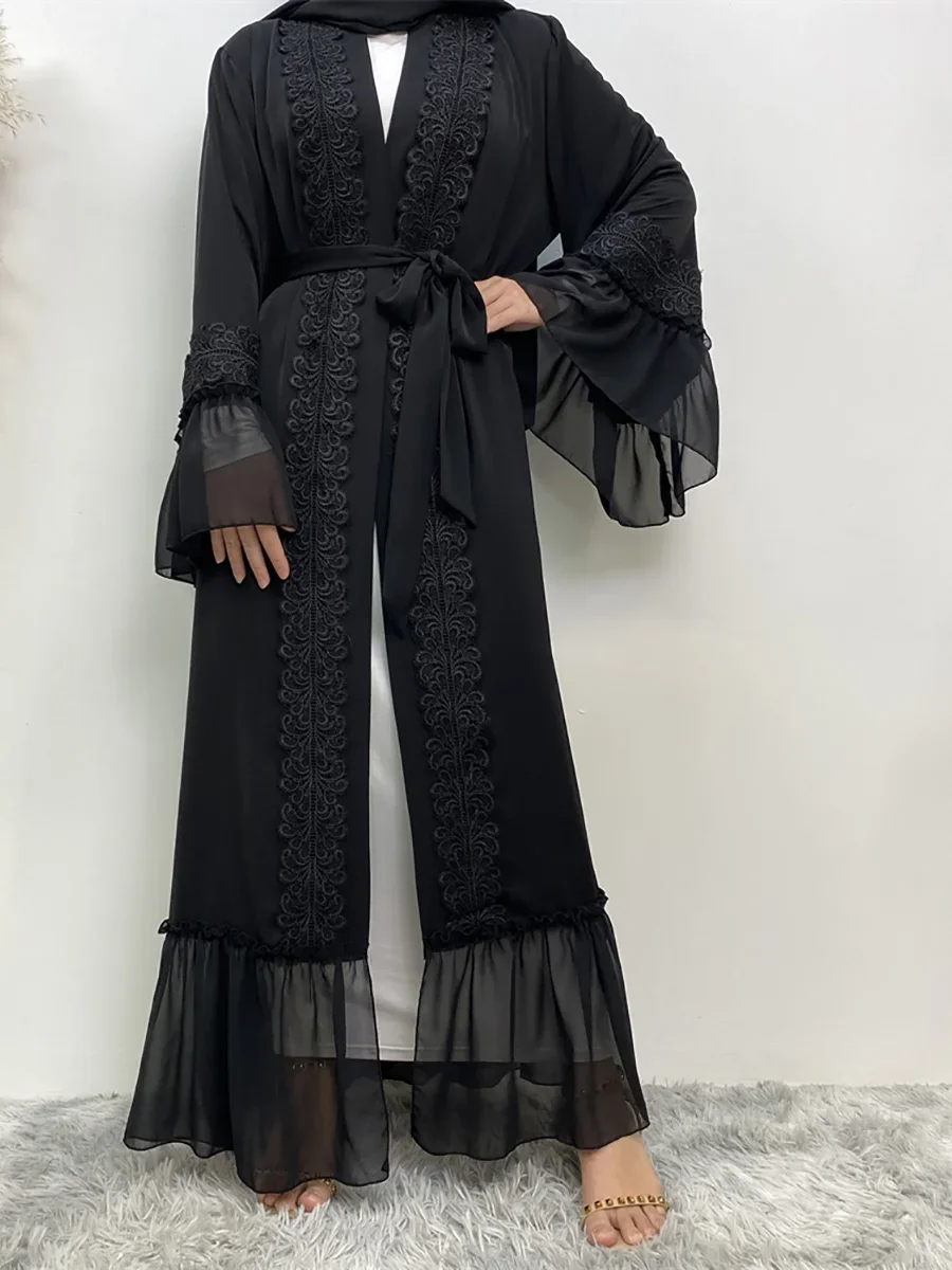 Ramadan Open Abaya Dubai Turkey Kaftan Muslim Cardigan Abayas for Women Robe Kimono Femme Caftan Islam Clothing Kebaya Jalabiya
Ramadan Open Abaya Dubai Turkey Kaftan Muslim Cardigan Abayas for Women Robe Kimono Femme Caftan Islam Clothing Kebaya Jalabiya