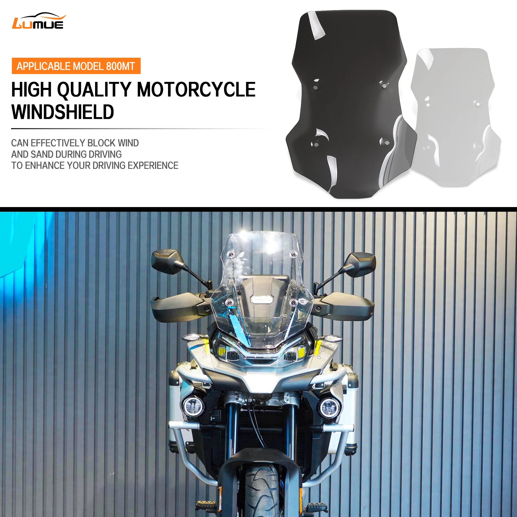 62CM For CFMOTO 800MT 800 MT Motorcycle Front Windshield Windscreen Wind Shield Screen Wind Deflector High Quality CF800MT
62CM For CFMOTO 800MT 800 MT Motorcycle Front Windshield Windscreen Wind Shield Screen Wind Deflector High Quality CF800MT