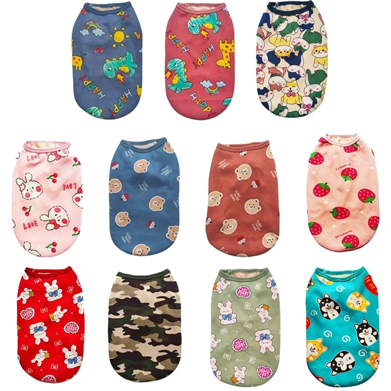 Autumn and winter dog clothing cute cartoon pattern small and medium-sized dog clothing autumn and winter warm vest pet cloth
Autumn and winter dog clothing cute cartoon pattern small and medium-sized dog clothing autumn and winter warm vest pet cloth