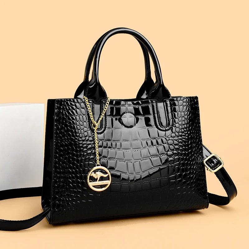 Luxury Women's Crocodile Pattern Handbag Fashionable Large-Capacity Vintage Commuter Bag Business Multifunctional Tote Bag Sac
Luxury Women's Crocodile Pattern Handbag Fashionable Large-Capacity Vintage Commuter Bag Business Multifunctional Tote Bag Sac