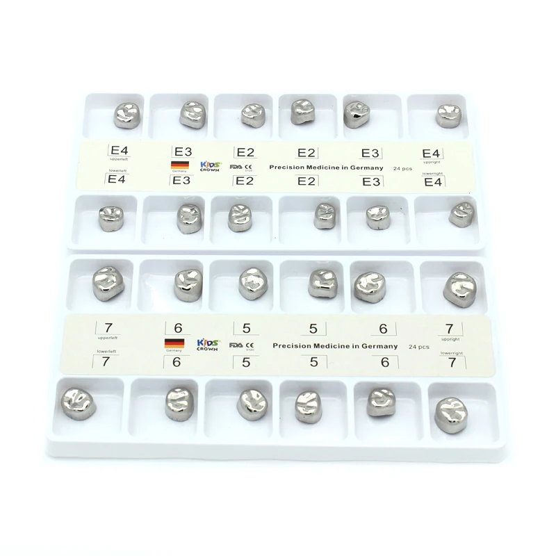 Dental Preformed Metal Crown Stainless Steel Temporary Crowns Primary Molar Adult Kids Dentistry Therapy Tools
Dental Preformed Metal Crown Stainless Steel Temporary Crowns Primary Molar Adult Kids Dentistry Therapy Tools